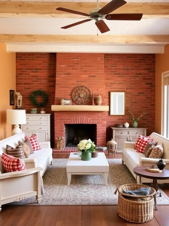 stylish faux brick design