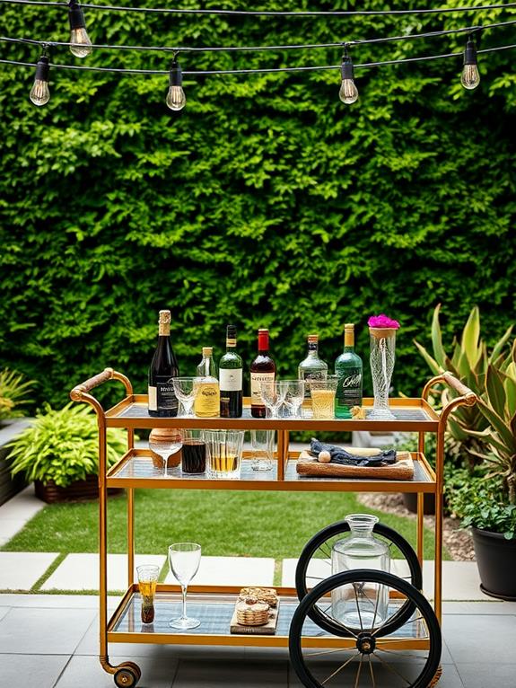 stylish outdoor beverage stations