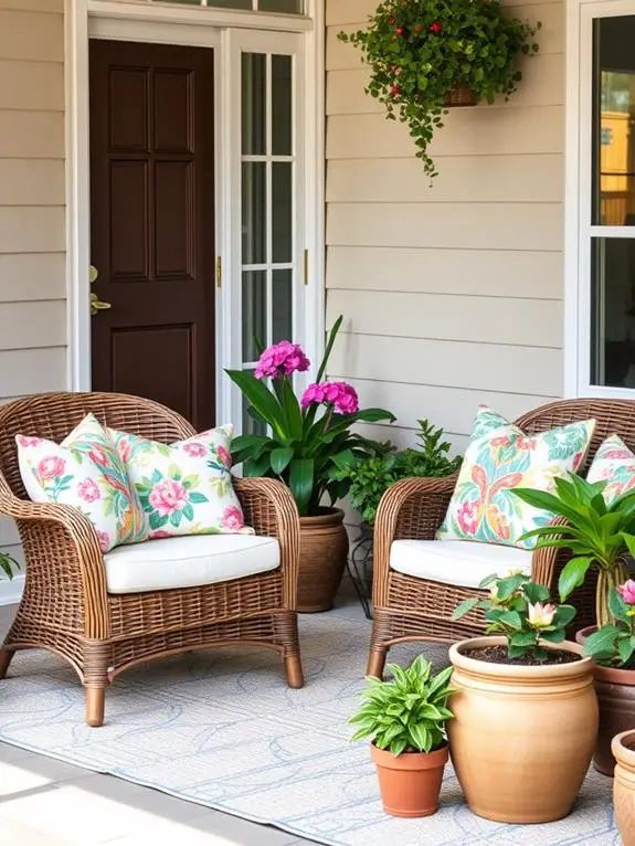 stylish patio cushion decor