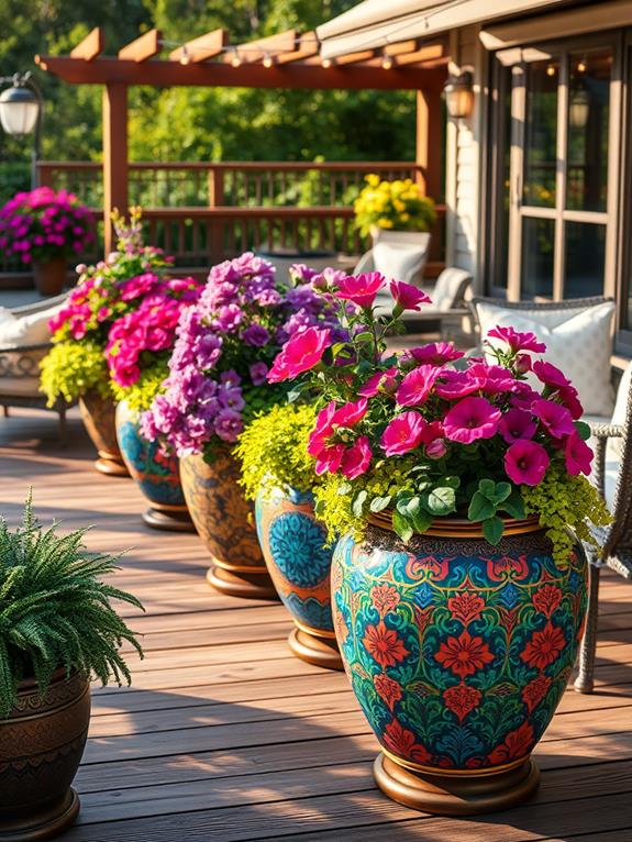 stylish plant containers decor