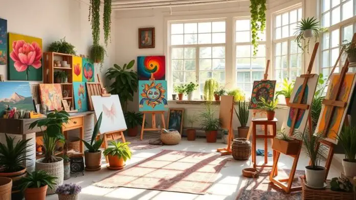 summer art studio inspiration