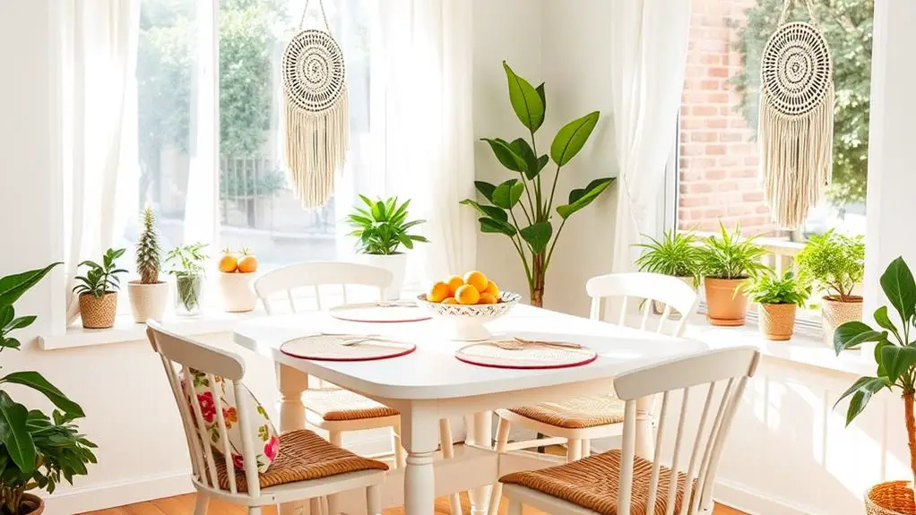 summer breakfast nook decor