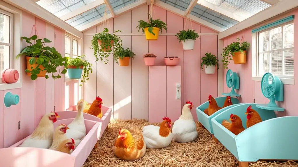 summer chicken coop decor tips