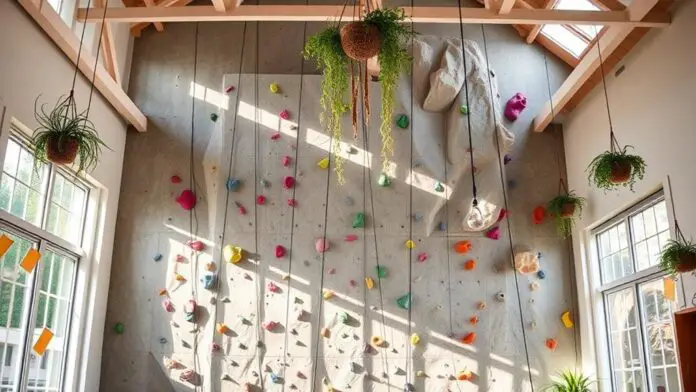 summer climbing wall decor