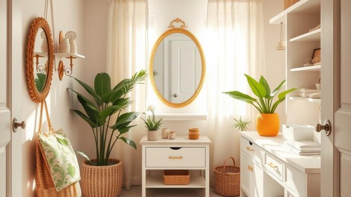 summer cloakroom decor ideas