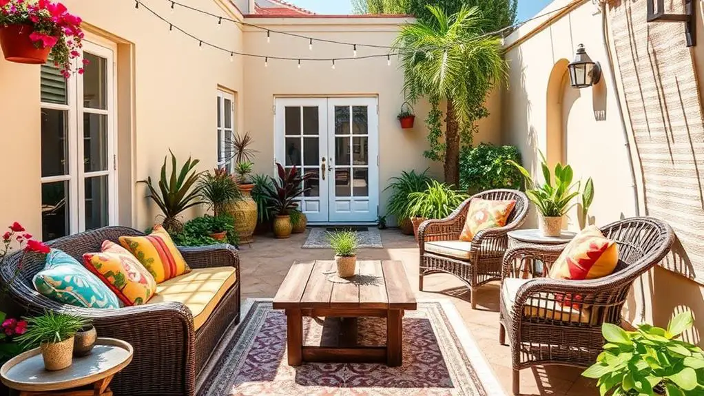 summer courtyard decor considerations