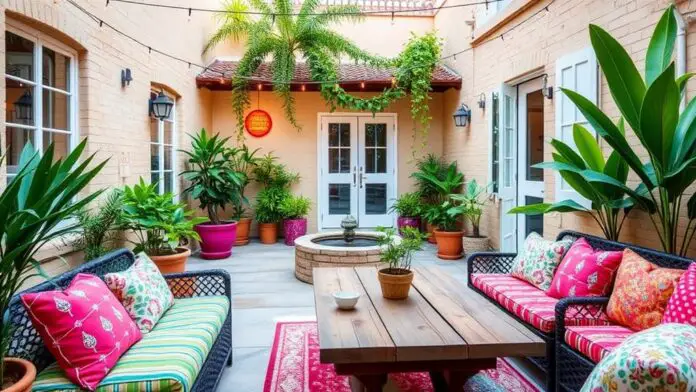 summer courtyard decor ideas