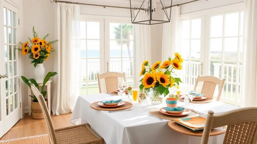 summer dining room decor