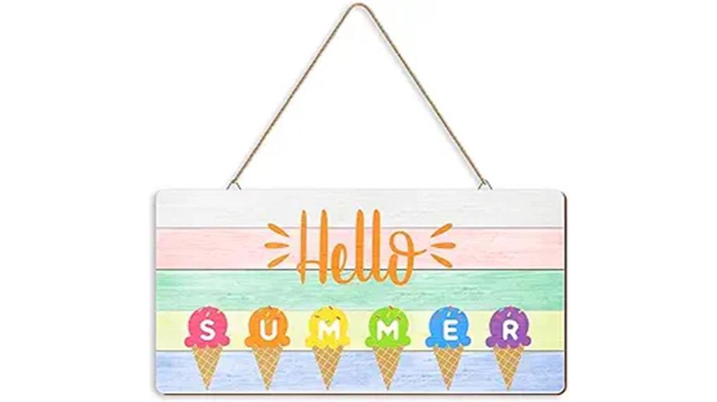 summer door sign decor