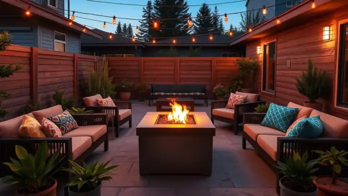 summer fire pit decor ideas