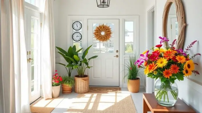 summer foyer decor ideas