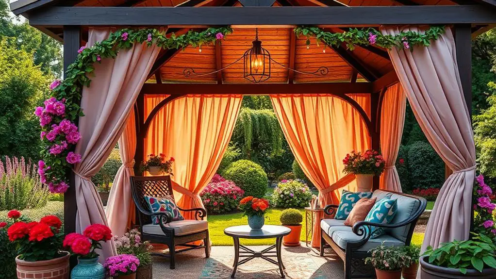 summer gazebo decor considerations