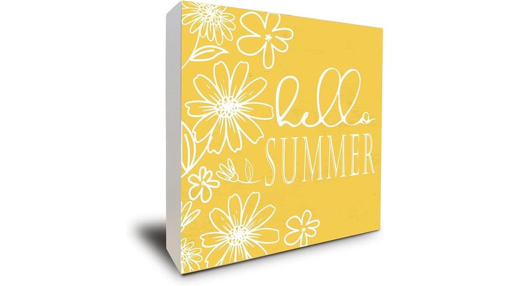 summer home decor sign