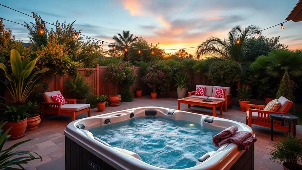 summer hot tub decor considerations