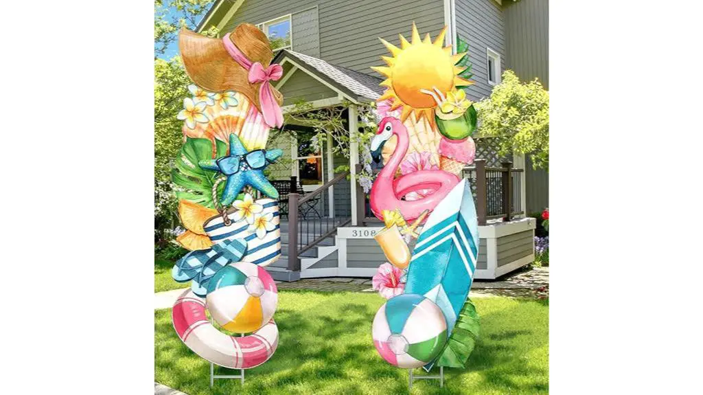 summer lawn decoration signs