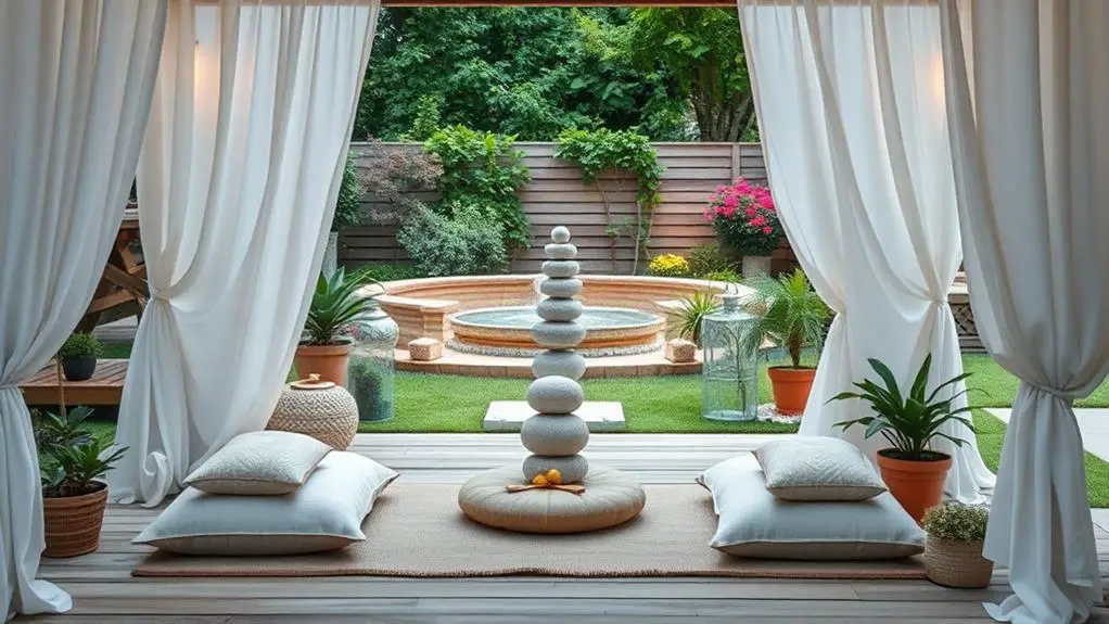 summer meditation space decor