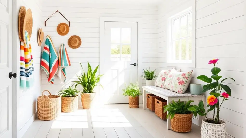 summer mudroom decor considerations