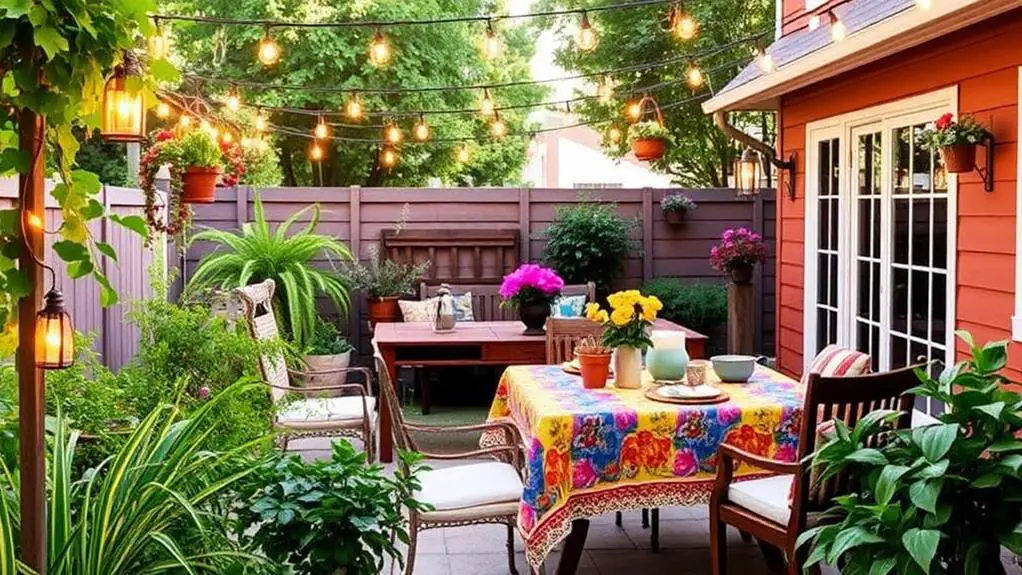 summer outdoor dining decor selection