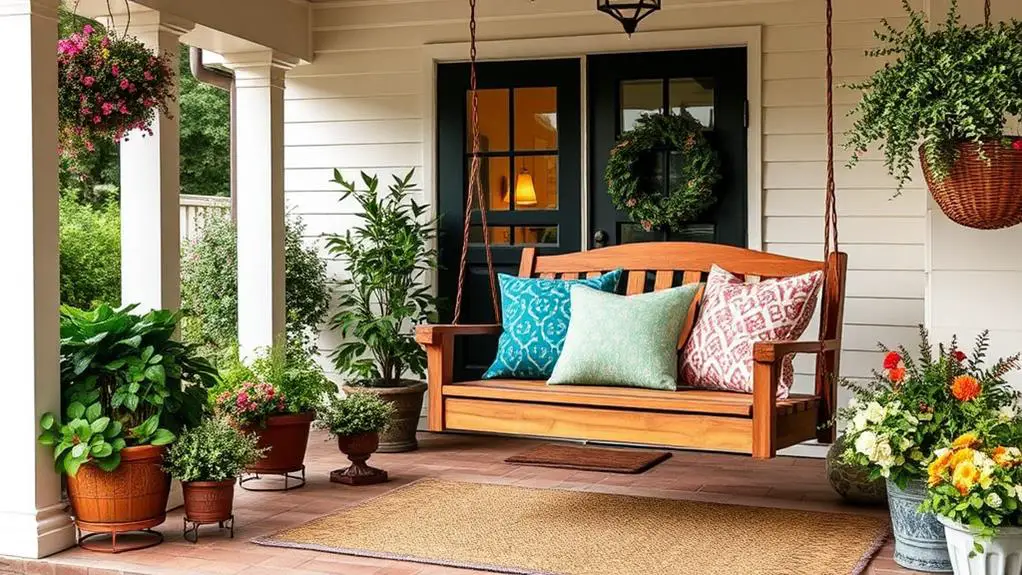 summer porch swing decor considerations