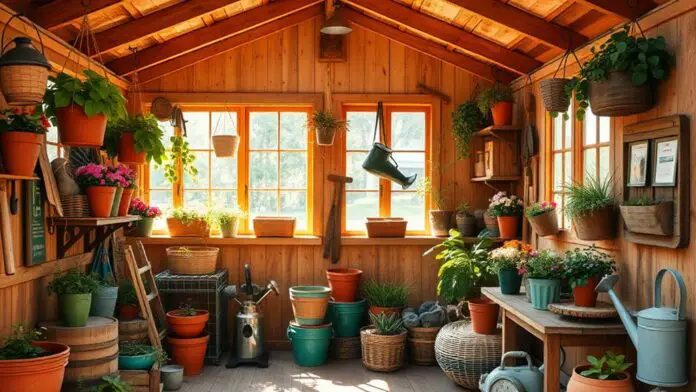 summer potting shed decor ideas