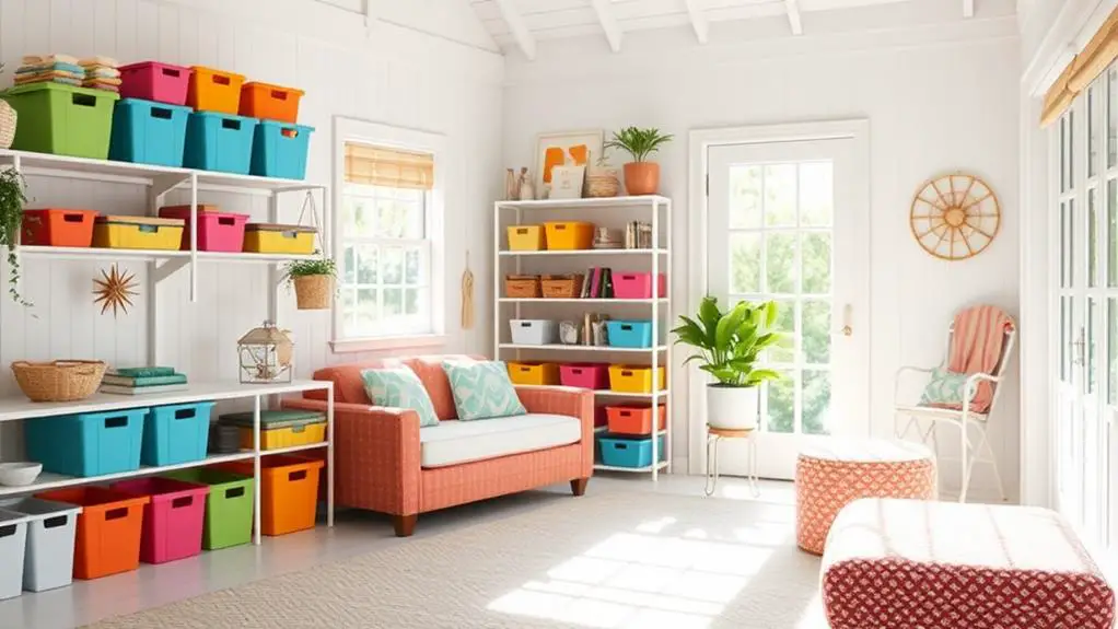 summer storage room decor