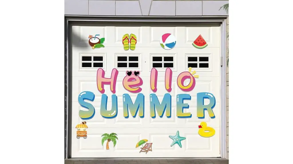 summer themed garage door magnets