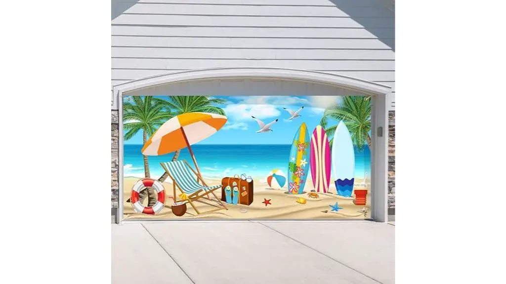 summer vacation garage banner