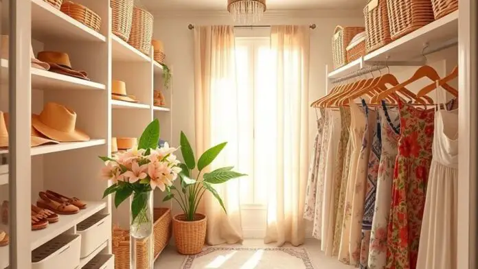 summer walk in closet refresh