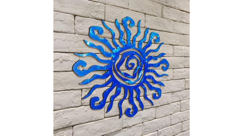 sun metal wall art