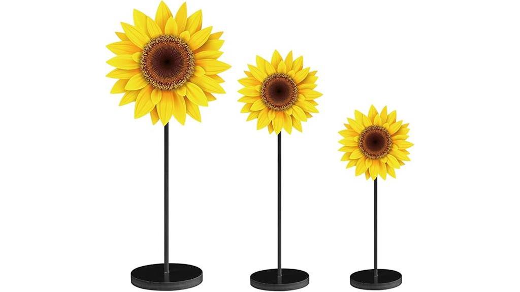 sunflower butterfly table decor