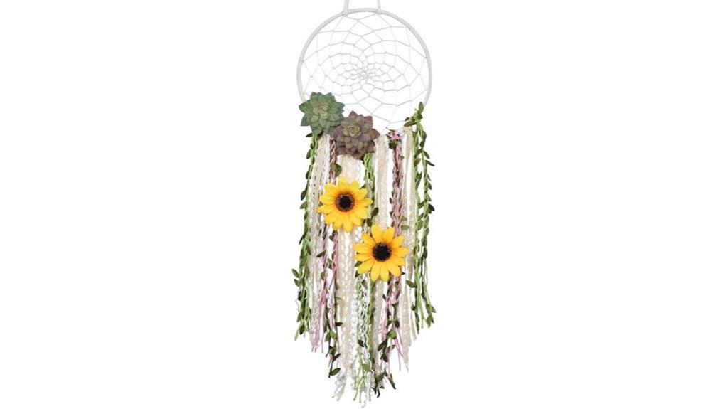 sunflower dream catcher decor