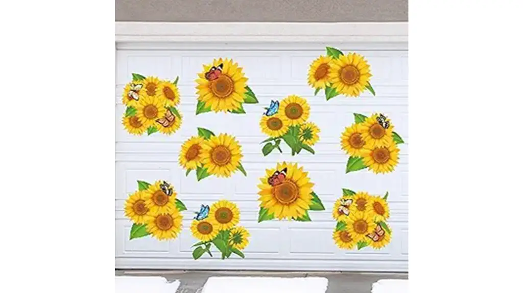 sunflower garage door magnets