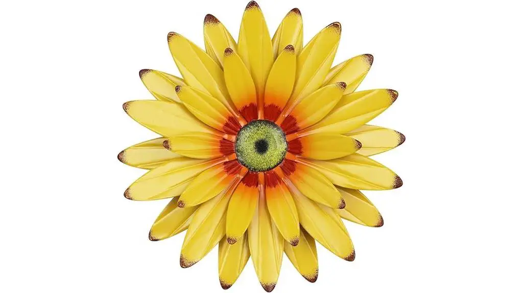 sunflower metal wall decor