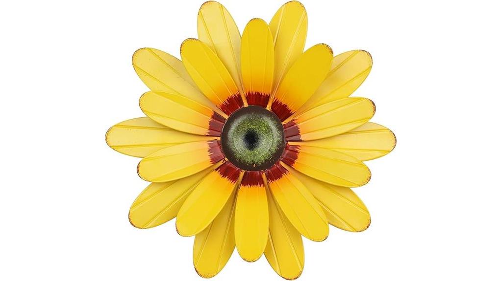 sunflower metal wall decor