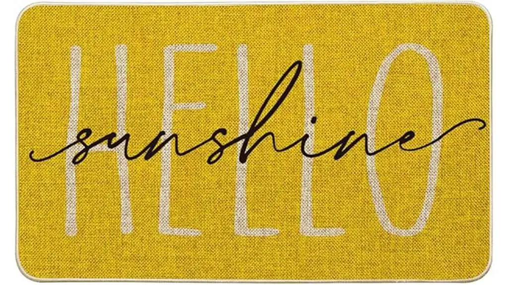 sunshine summer decorative doormat