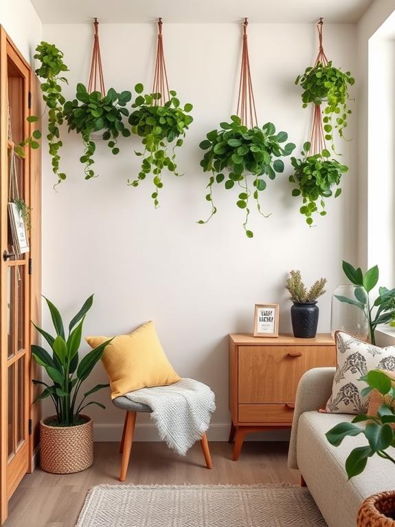 suspended greenery decor ideas