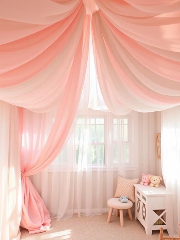 suspended textile ceiling covering