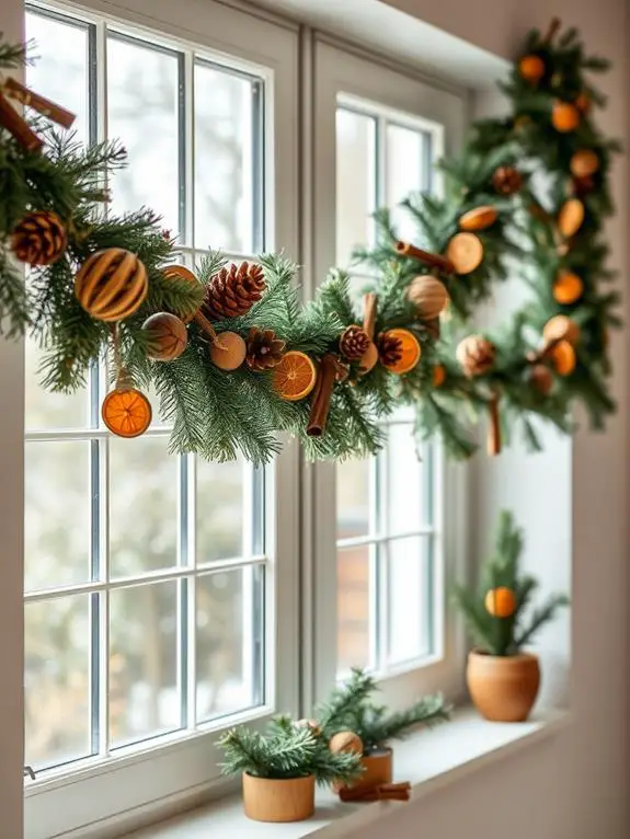 sustainable decorative garland creation