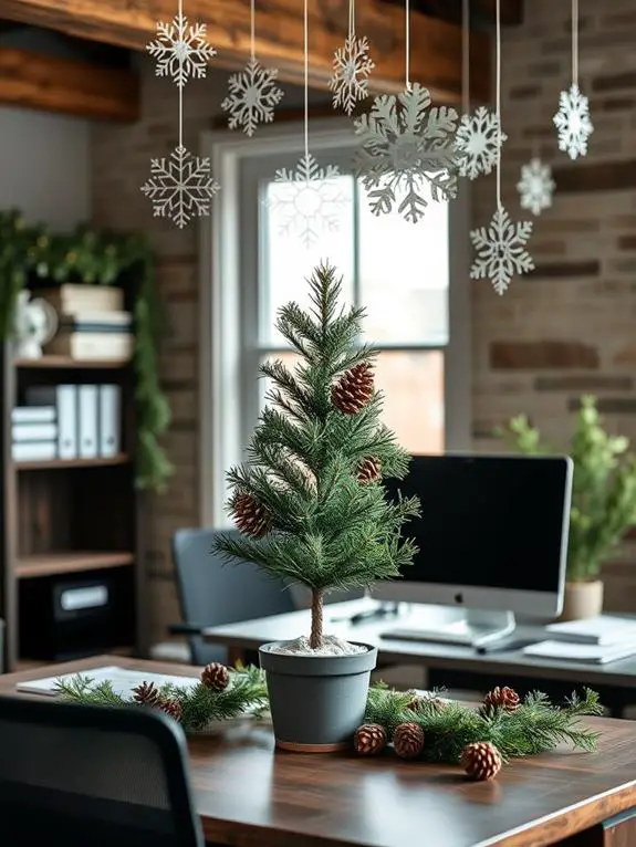 sustainable holiday office celebrations