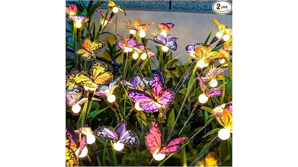 swaying butterfly solar lights