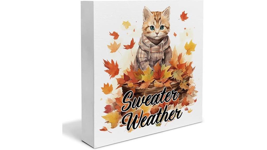 sweater weather wooden sign