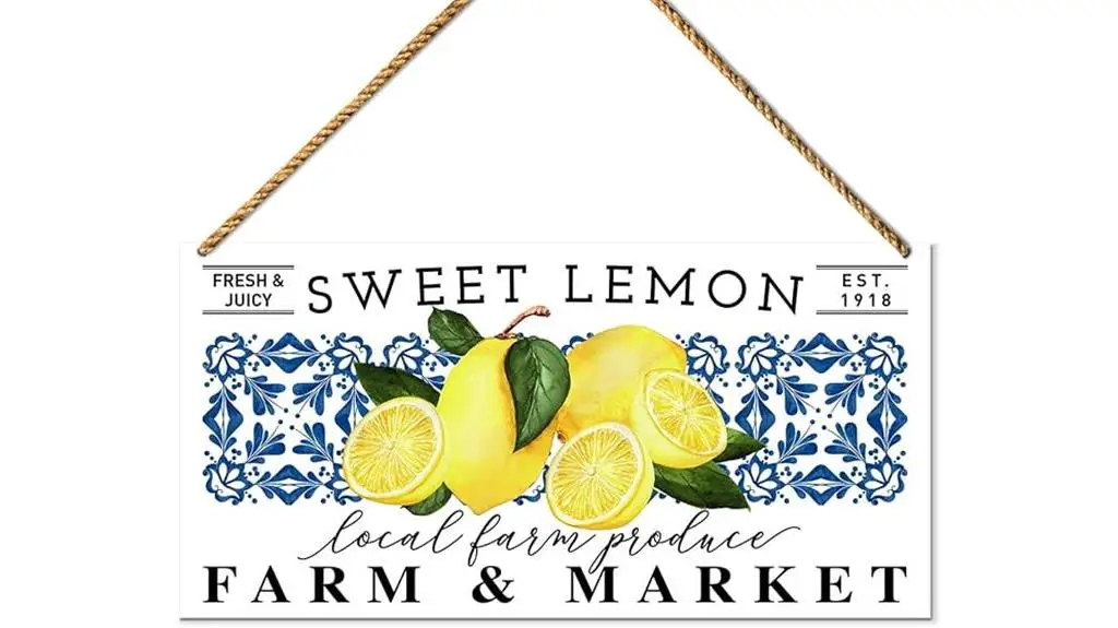 sweet lemon farm decor