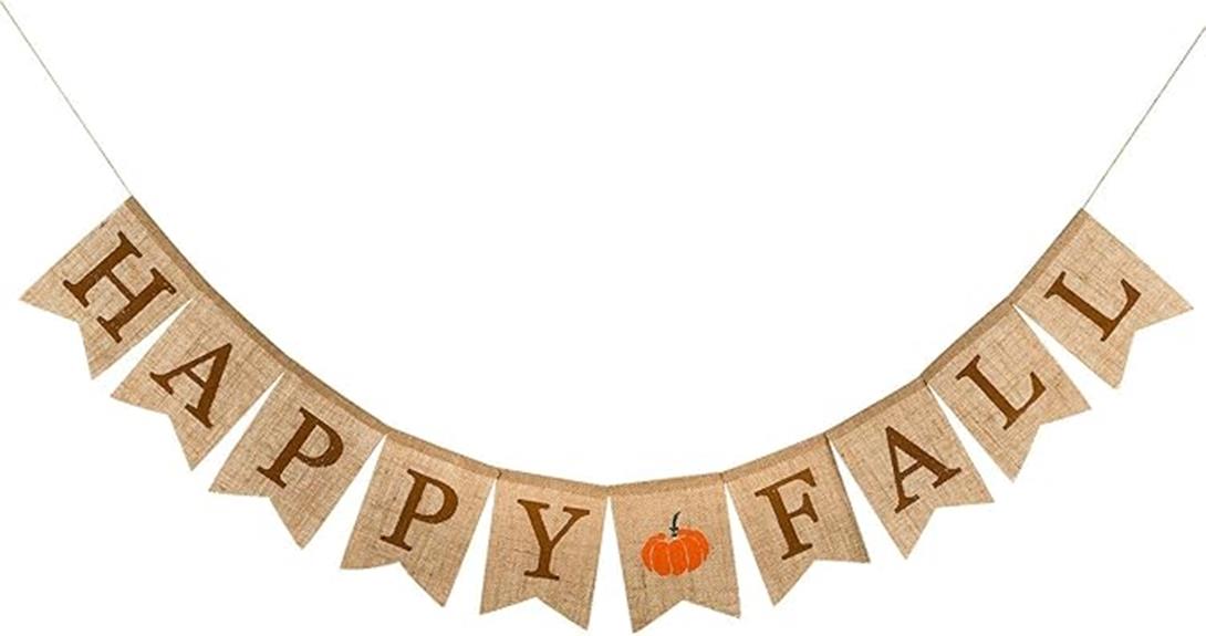 thanksgiving burlap pumpkin banner