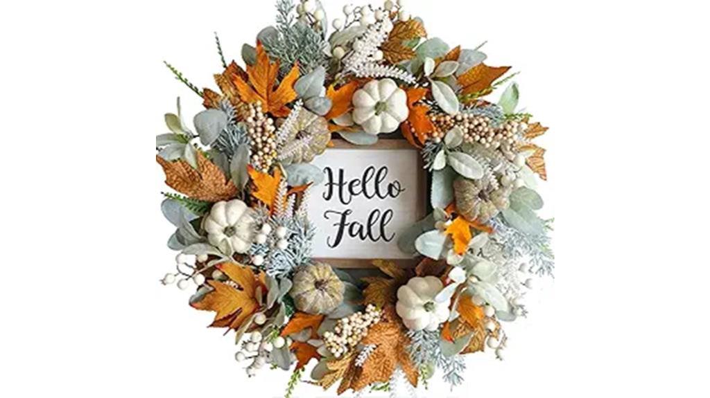 thanksgiving fall wreath decor