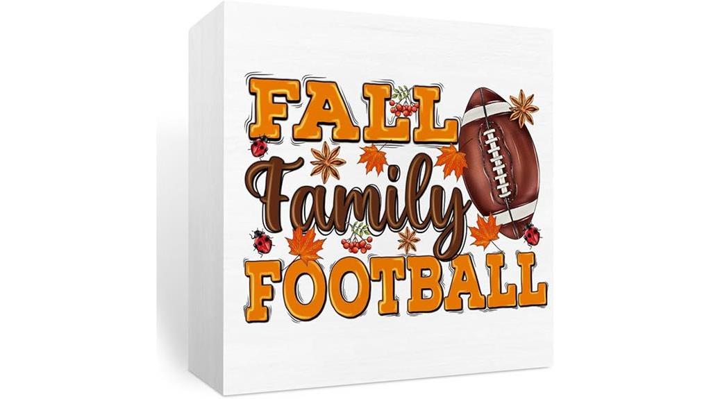 thanksgiving football wooden decor