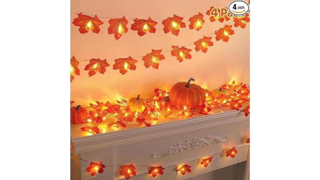 thanksgiving garland lights set