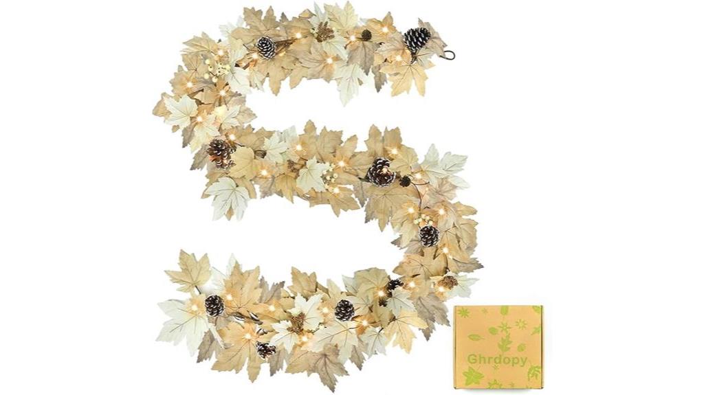 thanksgiving maple leaf garland