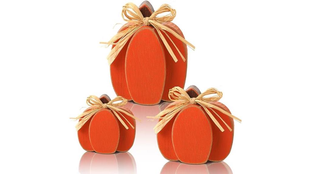 thanksgiving pumpkin decor set