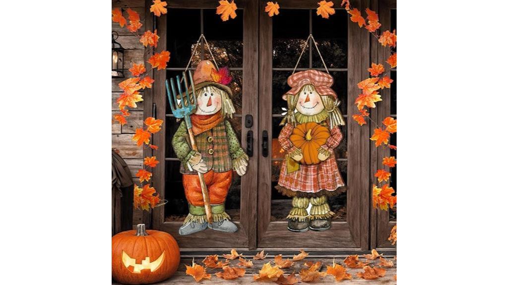 thanksgiving scarecrow hanging decor