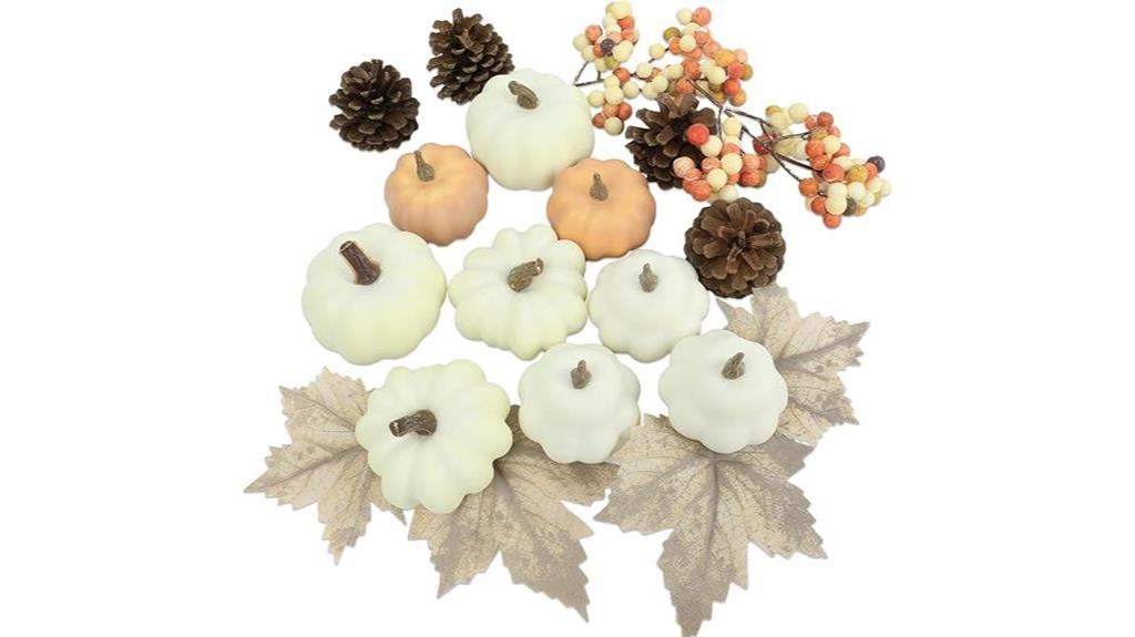 thanksgiving white pumpkins kit